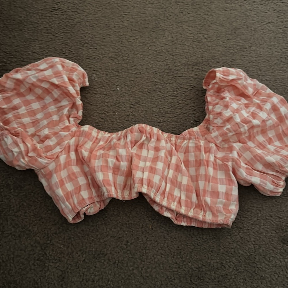 Checkered Crop Top - Medium - Picture 3 of 3